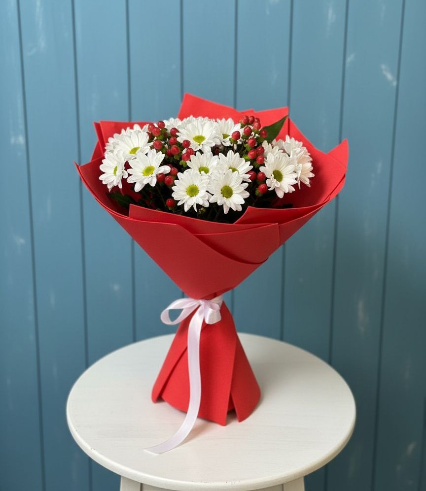 Букет цветов из: Хризантемы в Омсукчан