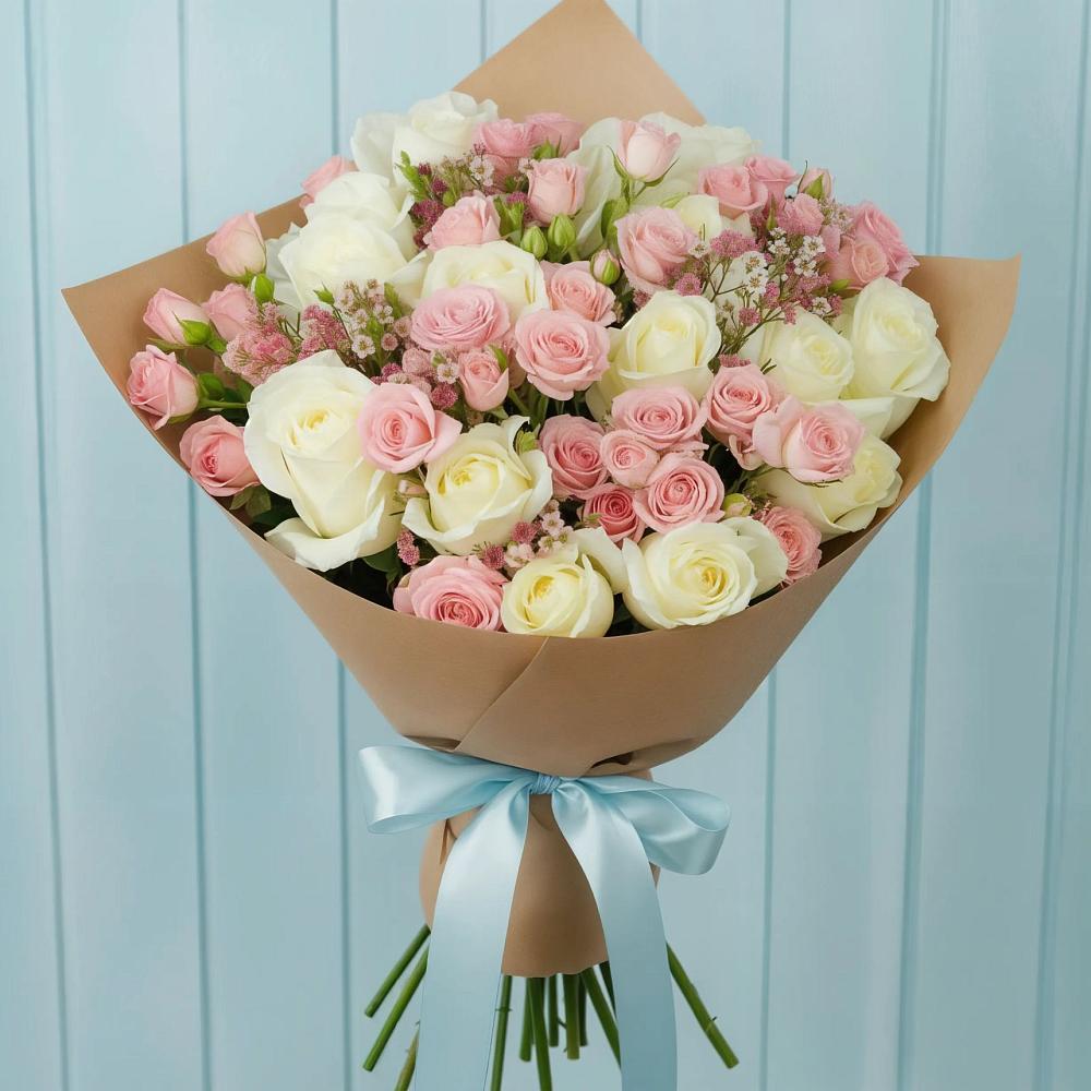 Букет цветов из: Розы в Омсукчан