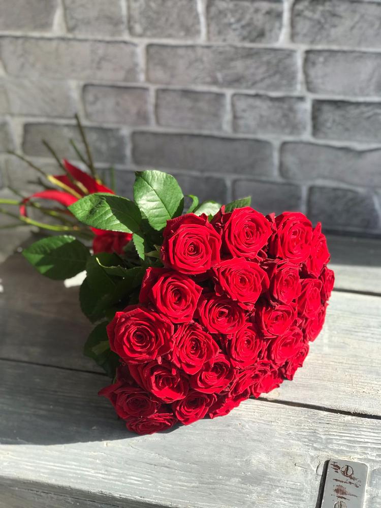 Букет Красные розы Фридом в Омсукчан