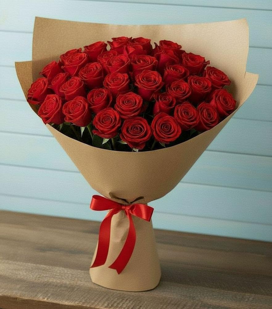 Букет Красные розы Милано в Омсукчан