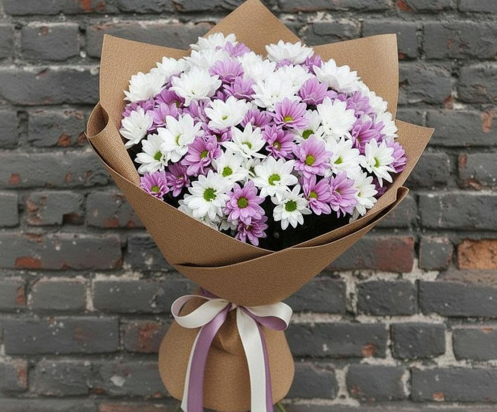 Букет цветов из: Хризантемы в Омсукчан