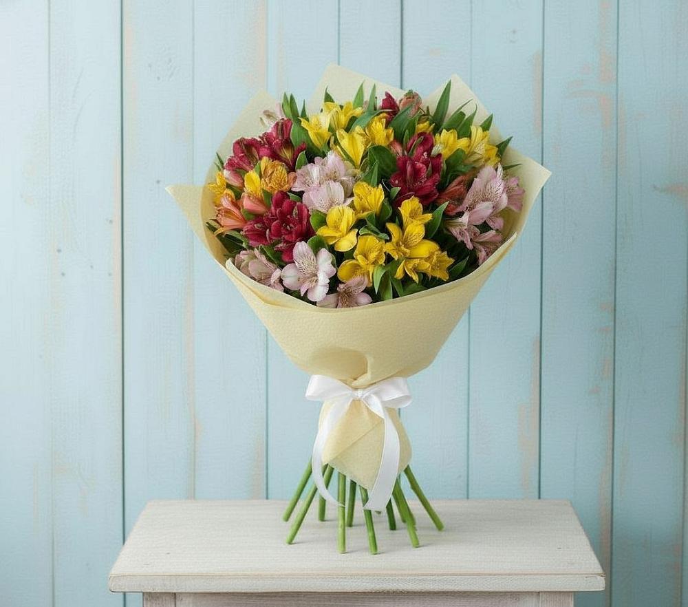 Букет цветов из: Альстромерии в Омсукчан
